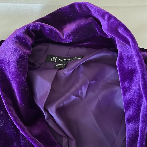 INC Velvet Purple Blazer Price Firm Rare - Picture 7 of 8